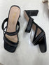 Vintage Double Strap Slid on Heels